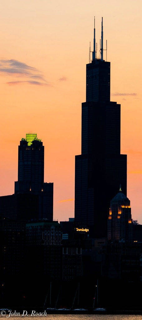Chicago Icons at Sunset - ID: 15605502 © John D. Roach
