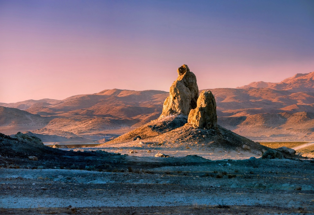 Dawn Lights up Trona Pinnacles