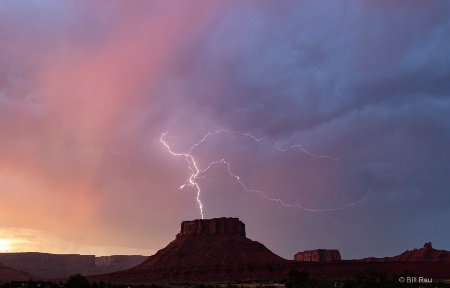 Lightning over Parriott Mesa
