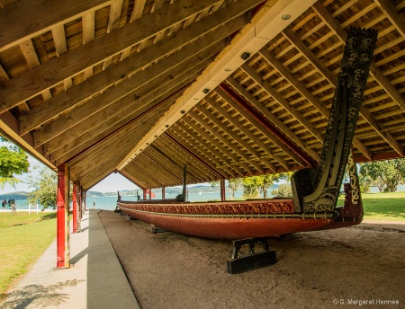 NZ Maori Dugout Canoe