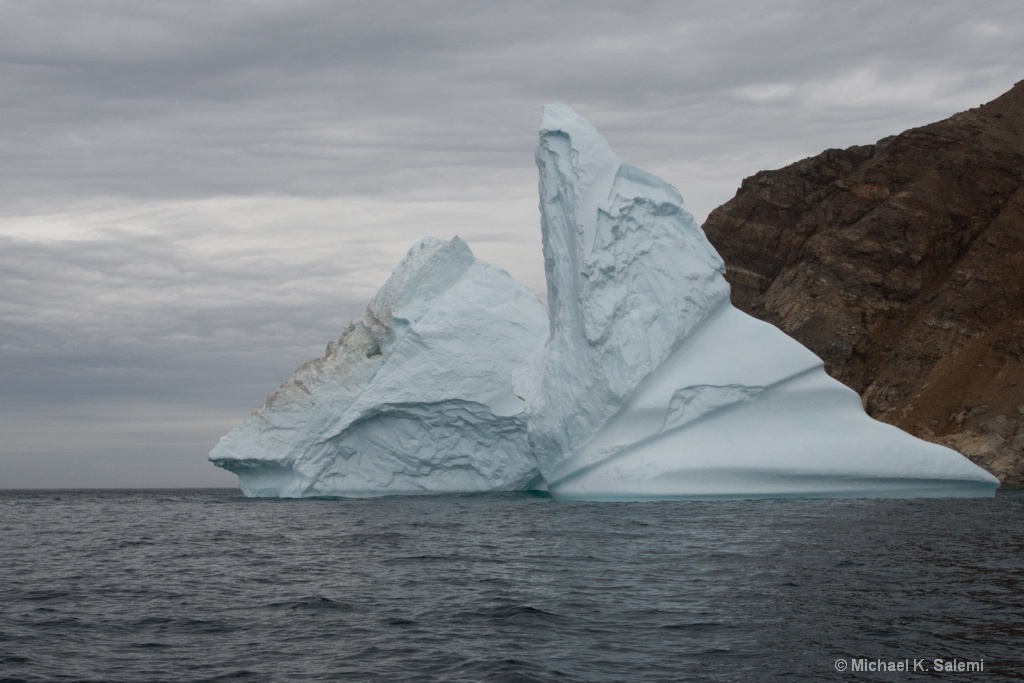 Iceberg against the Land