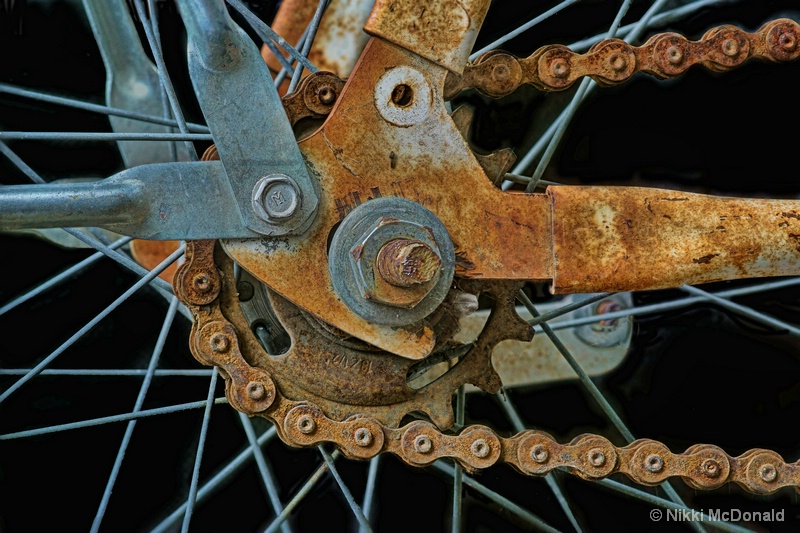 Bike Wheel and Chain Detail