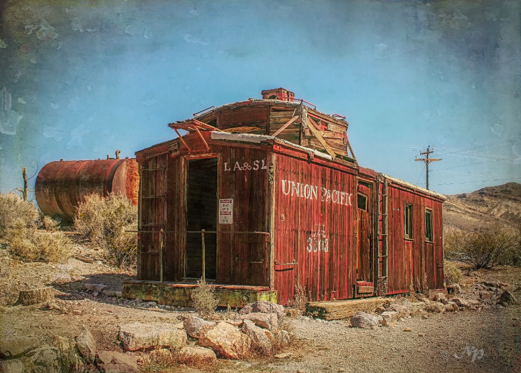 Rhyolite caboose