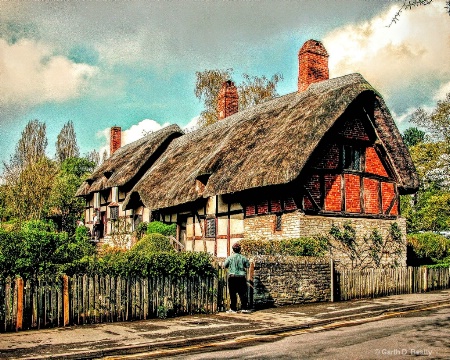 Thatched Roof House in England