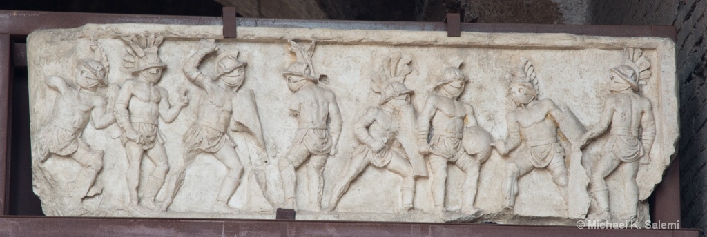 Gladiator Frieze at Colosseum - ID: 15621866 © Michael K. Salemi