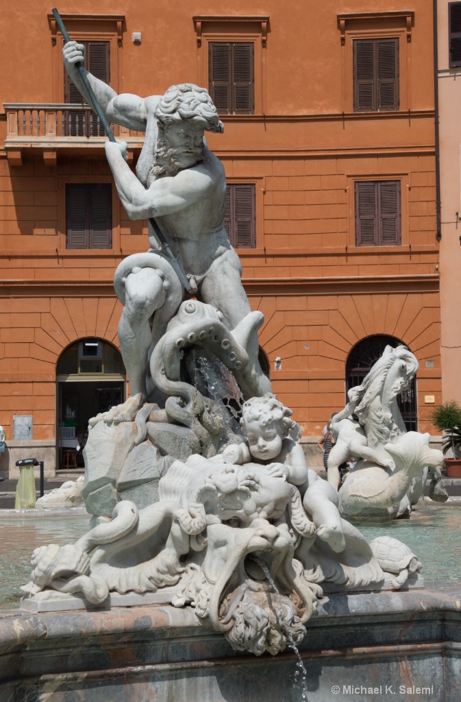 Neptune Fountain at Piazza Navona - ID: 15621885 © Michael K. Salemi