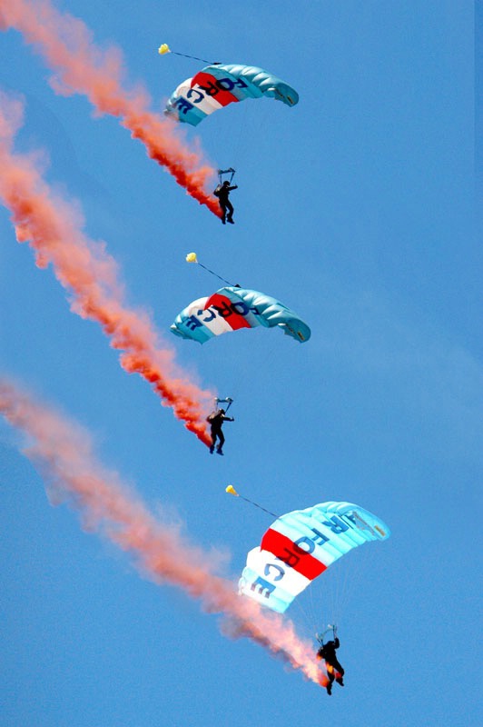 NZ Air Force Paragliders