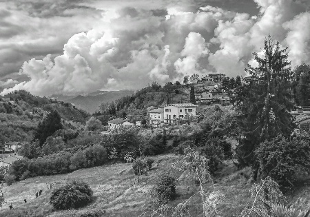 Clouds over a Tuscan Village