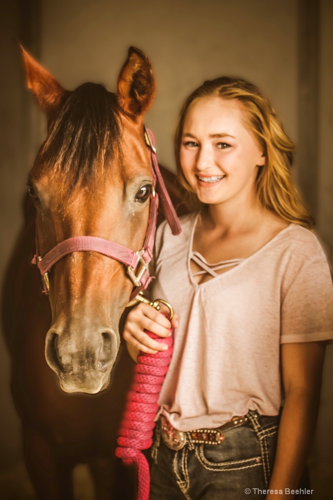 A girl and her horse