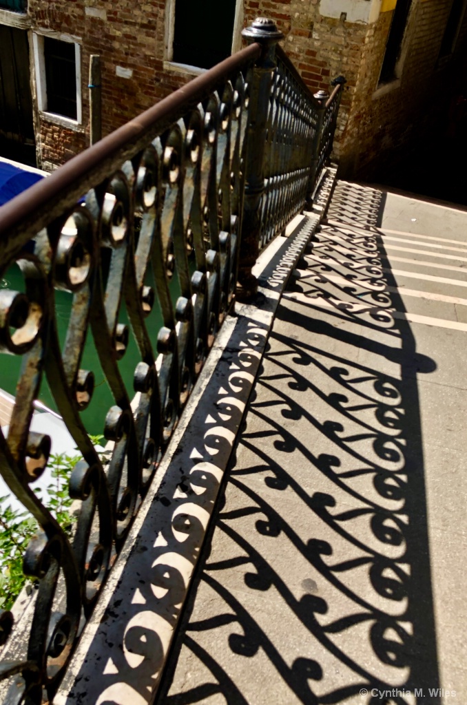 Shadows On the Bridge-Venice