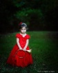 Girl in red dress