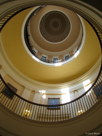 The Maine state capitol dome