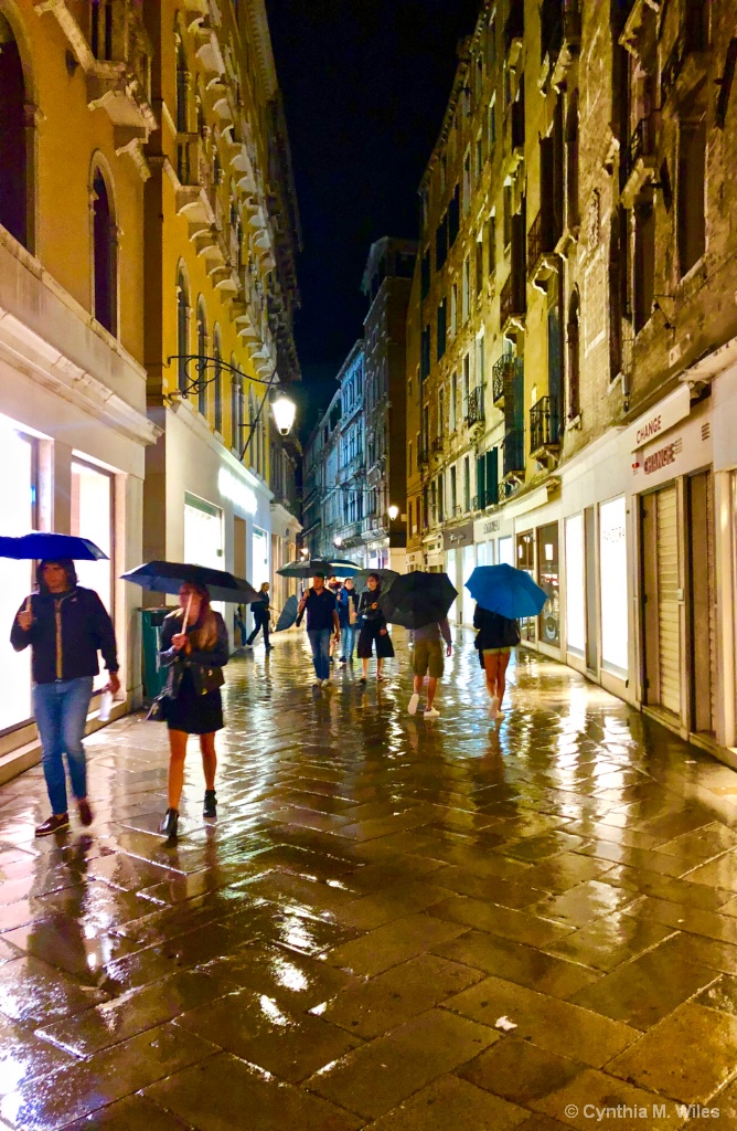 A Rainy Night in Venice - ID: 15628214 © Cynthia M. Wiles