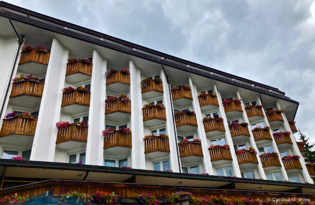 Hotel Balconies,  Cortina, Italy - ID: 15628219 © Cynthia M. Wiles