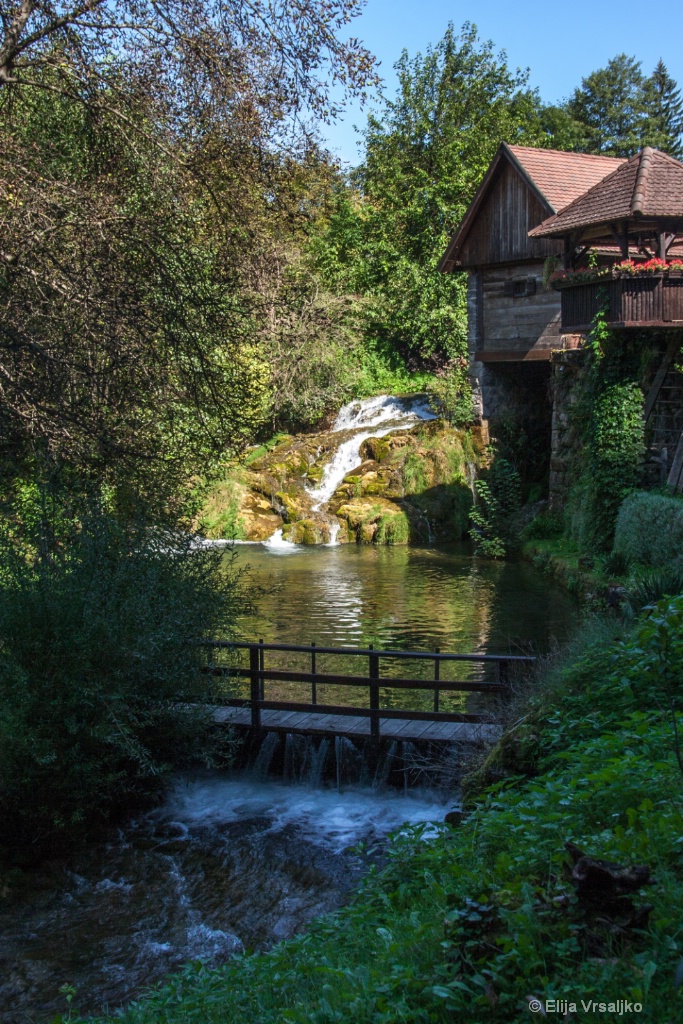 A mill on the waterfall