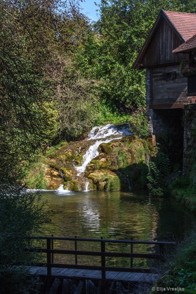 A mill on the waterfall