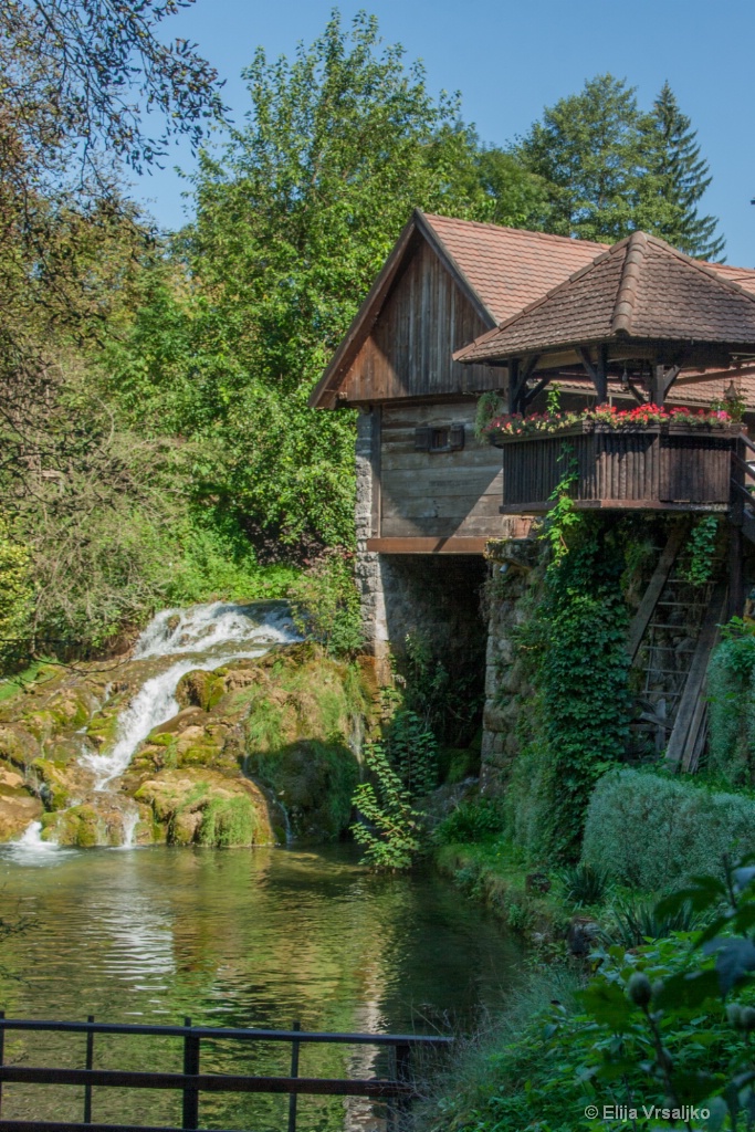 A mill on the waterfall