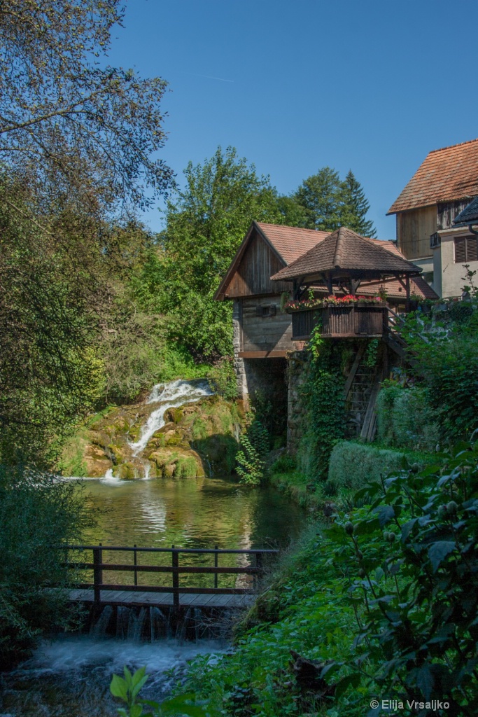 A mill on the waterfall