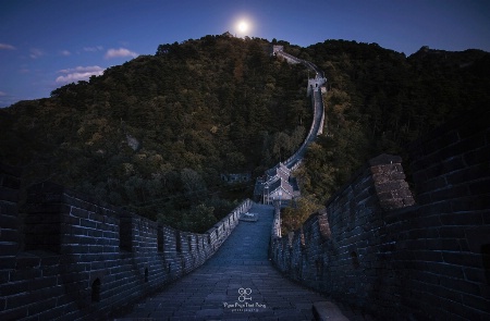 Moon light over Great-wall