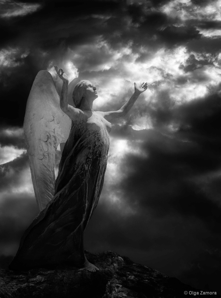 Angel at the Light - ID: 15632396 © Olga Zamora