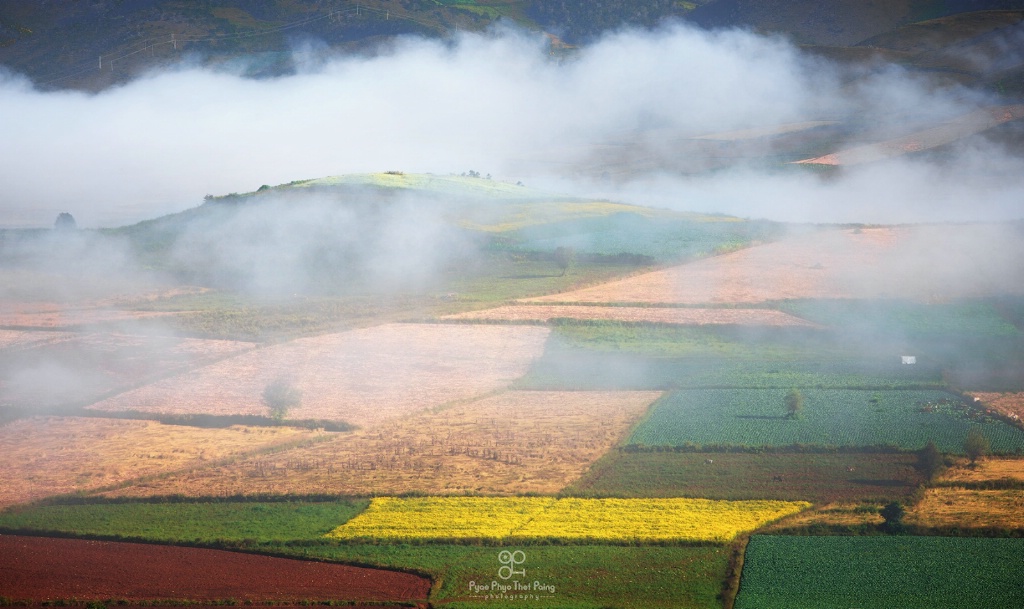 Cloud over Colorful farms 