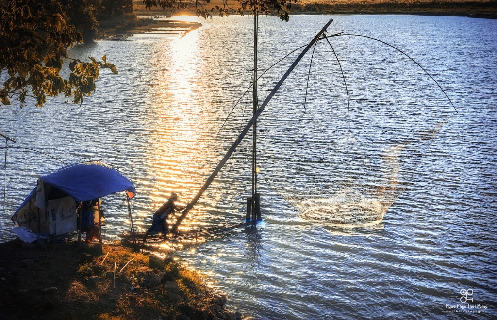Fishing under the sun