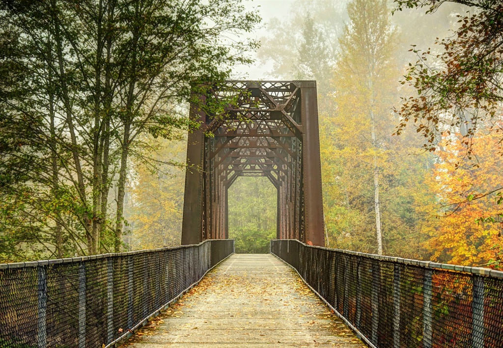 Autumn at Old Railroad Bridge