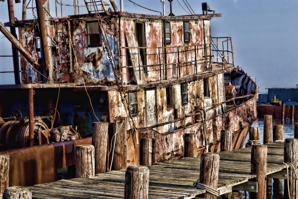 Textured Boat Ruin