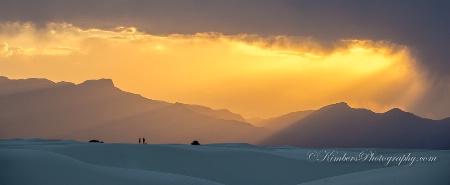 white sands and colorful sunsets