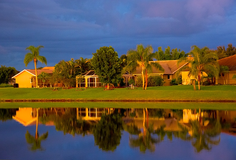 Suburban Reflections Before the Storm