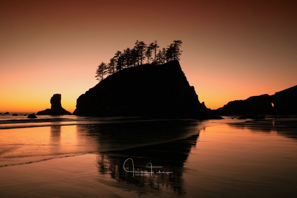 Sunset at Second Beach