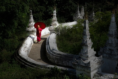 Walking to the Monastery 