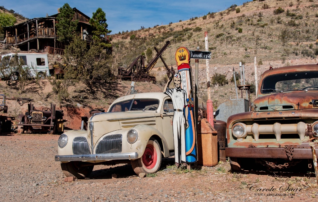 Gas station at the gold mine in Jerome
