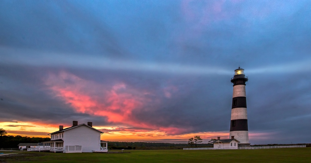 Bodie Island Lighthouse at Dusk  