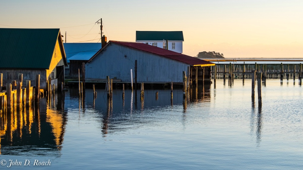 Boat Houses at Taylors Landing - ID: 15653349 © John D. Roach