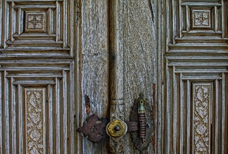 A Wooden Door in Turkey