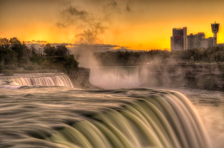 Niagara Falls Sunset                    