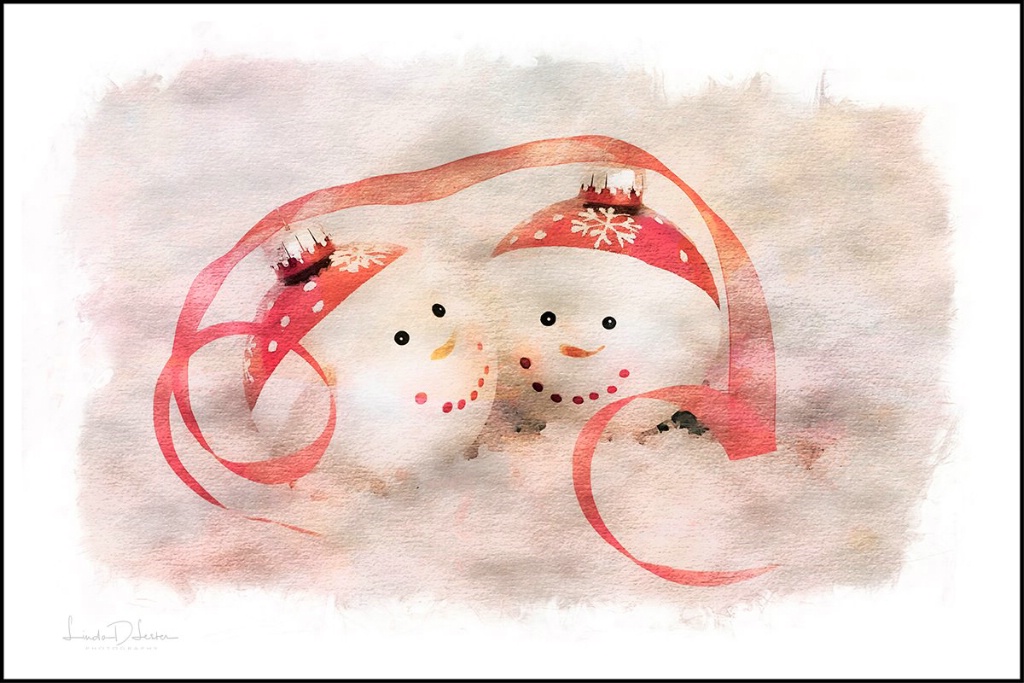 Snowmen Watercolor