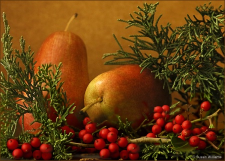 Holiday Pears and Berries