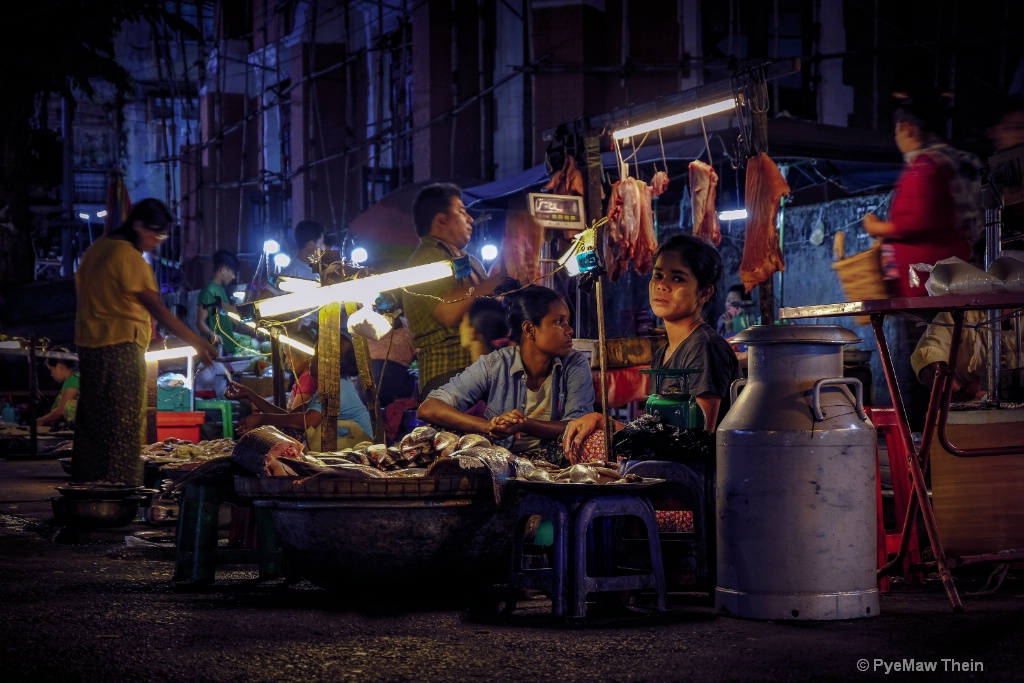Yangon Downtown Night Market