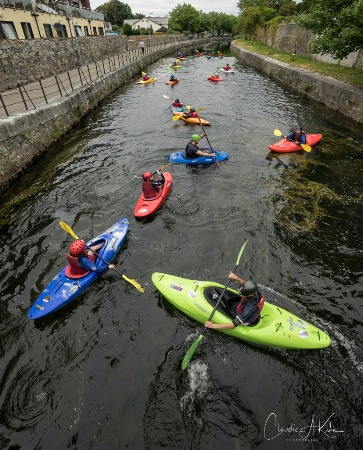 Kayaking on the Eglington Canal
