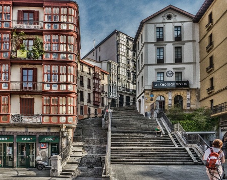 Stairs in a Small Spanish Town