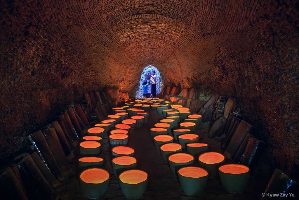 Pots made of clay