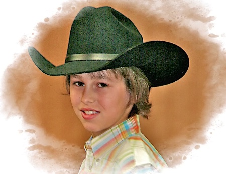 Young Cowboy at Fashion show 