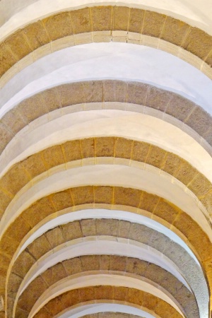 Dome arches in the cathedral.