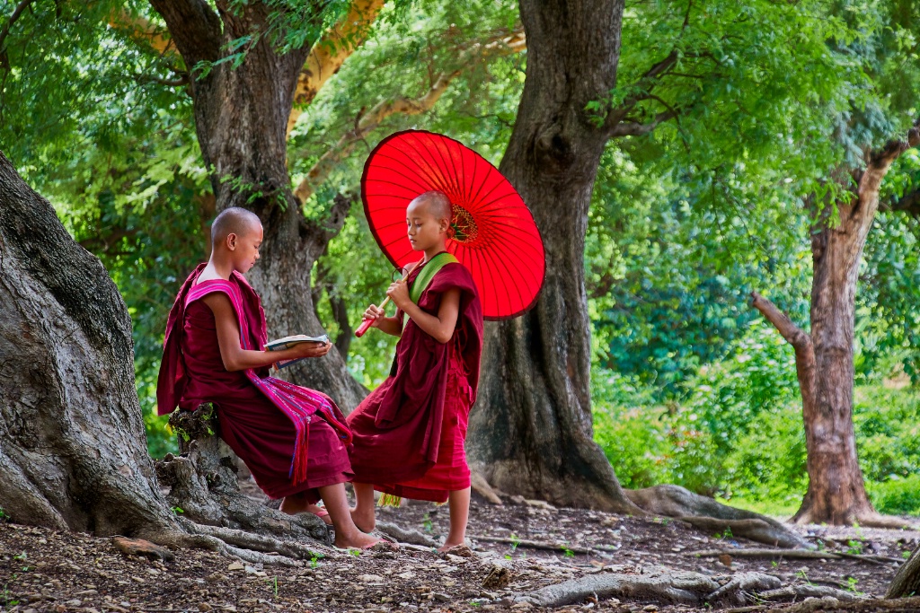 Two Little Monks