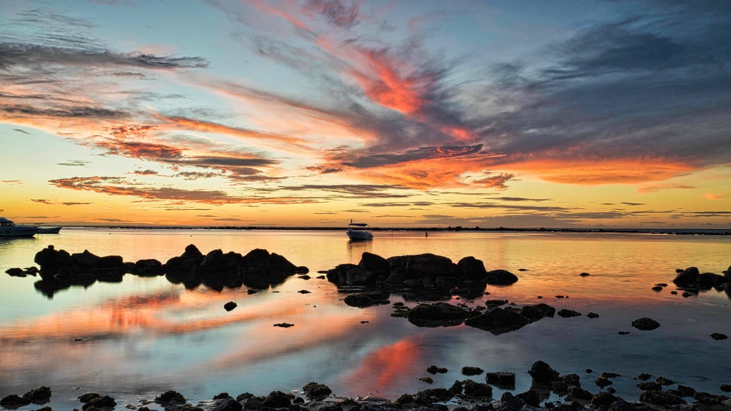 Sunset in the Indian Ocean