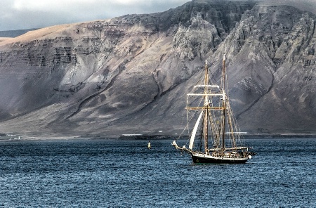 Sailing in Reykjavik Harbor   