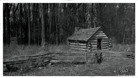 Antietam Cabin B&W