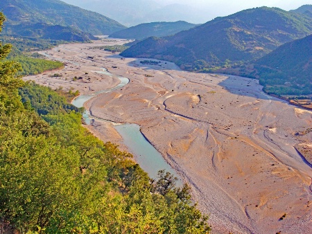 Valley of Aspros river. Greece.